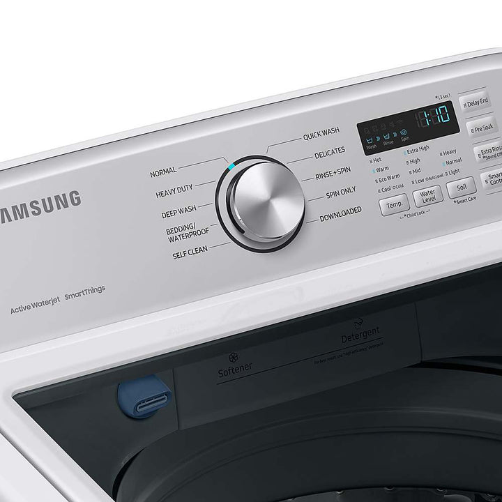 Samsung - 4.7 Cu. Ft. High-Efficiency Smart Top Load Washer with Active WaterJet - White_4