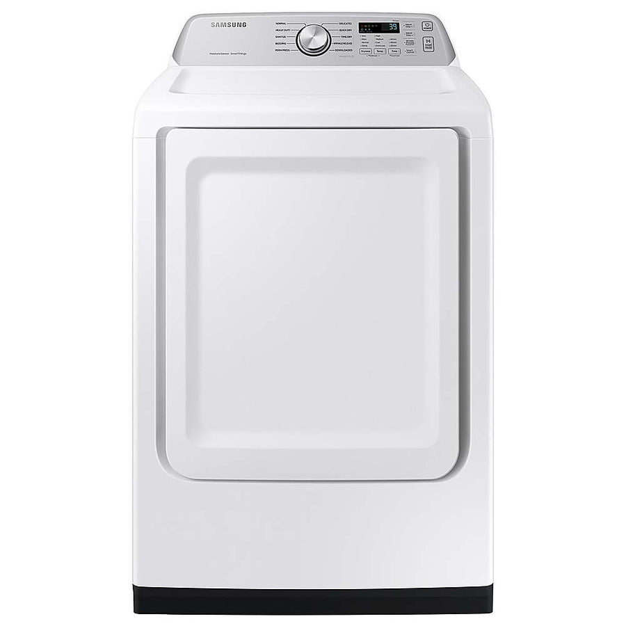 Samsung - 7.4 Cu. Ft. Smart Electric Dryer with Sensor Dry - White_0