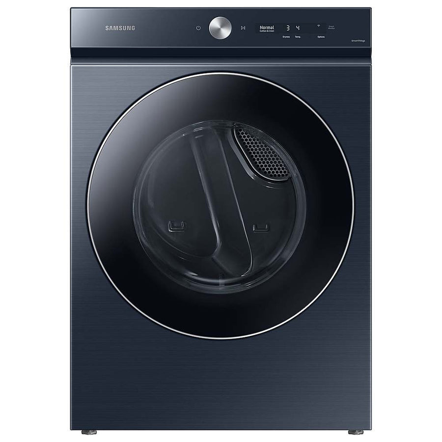 Samsung - BESPOKE 7.6 Cu. Ft. Stackable Smart Gas Dryer with Steam and AI Optimal Dry - Brushed Navy_0