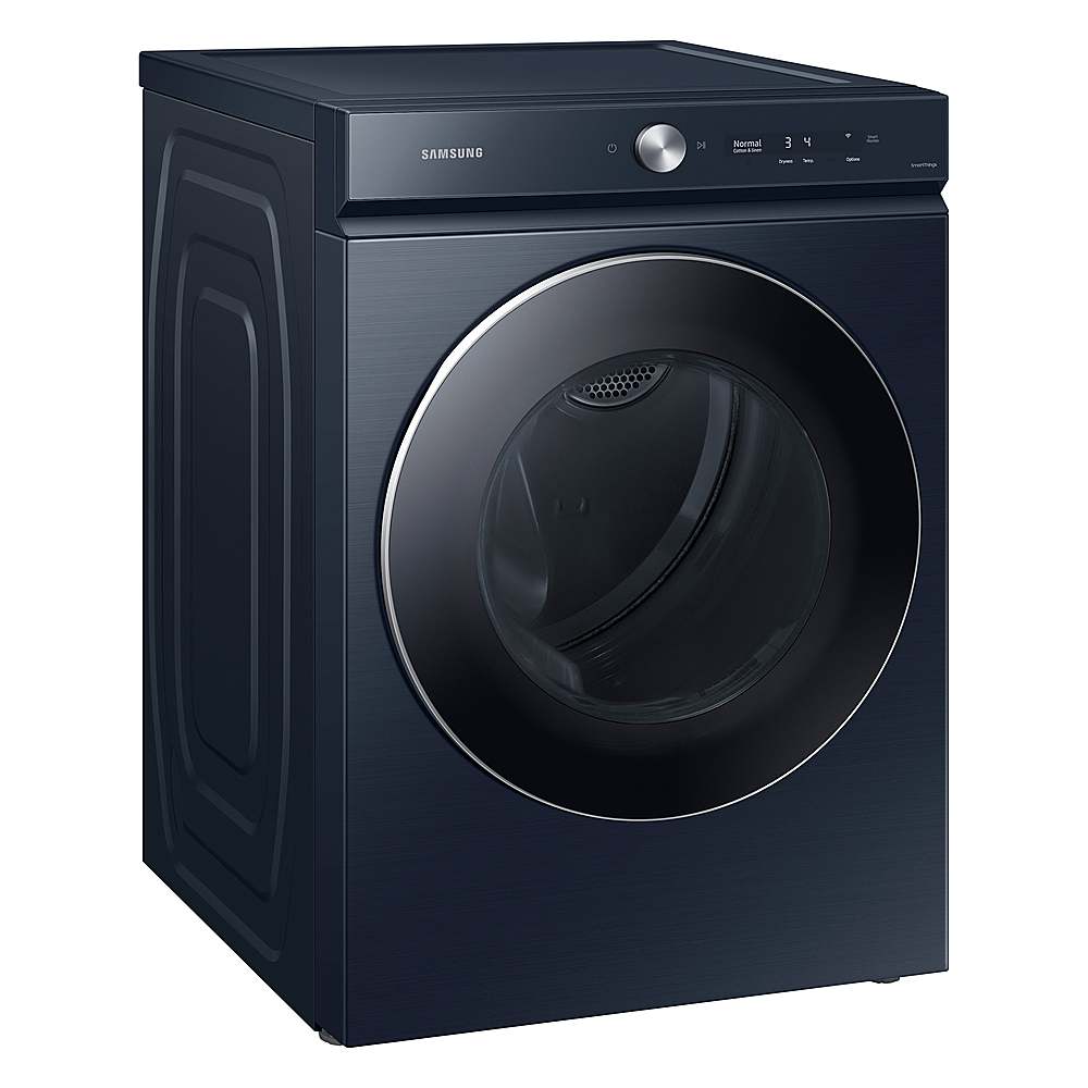 Samsung - BESPOKE 7.6 Cu. Ft. Stackable Smart Gas Dryer with Steam and AI Optimal Dry - Brushed Navy_14