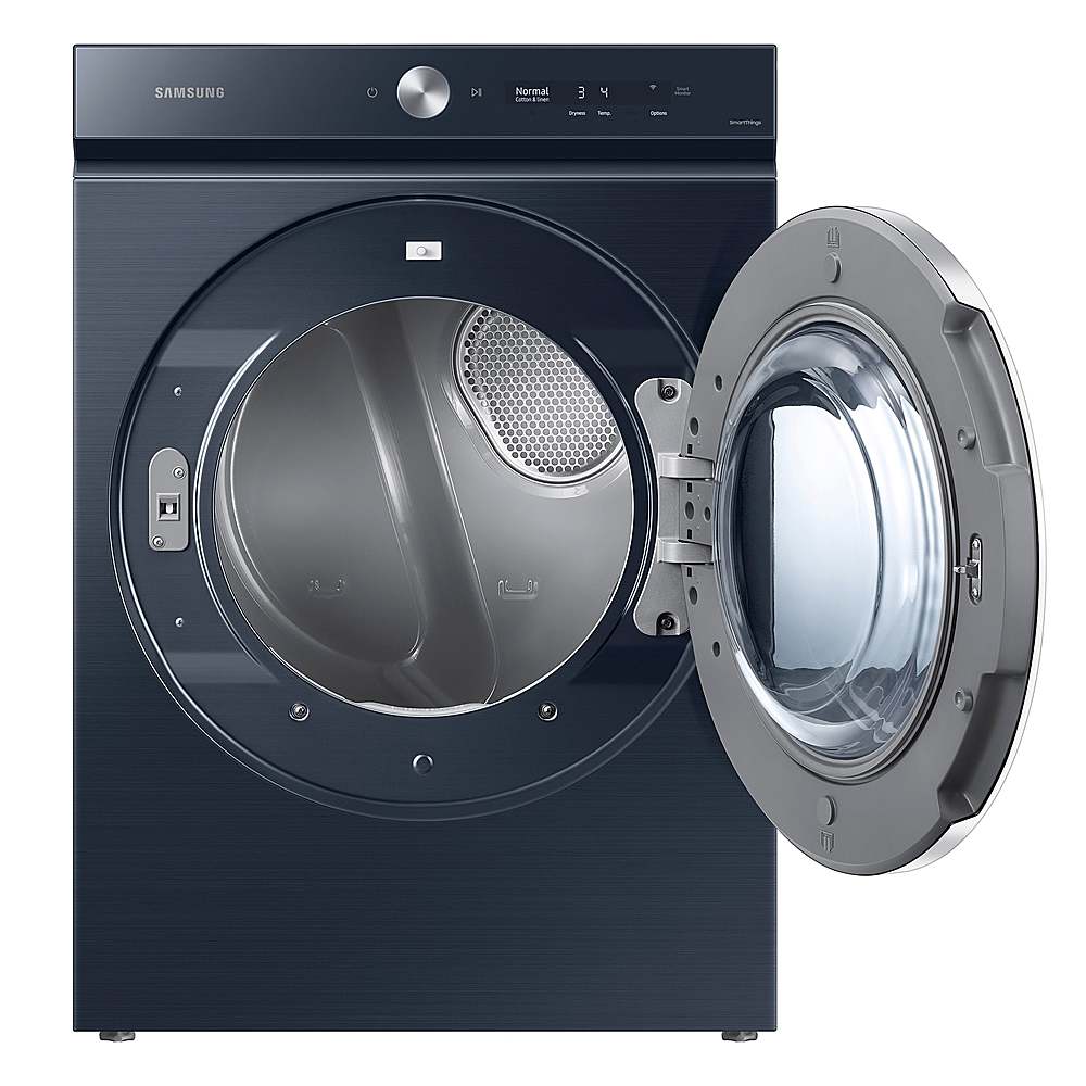 Samsung - BESPOKE 7.6 Cu. Ft. Stackable Smart Gas Dryer with Steam and AI Optimal Dry - Brushed Navy_12