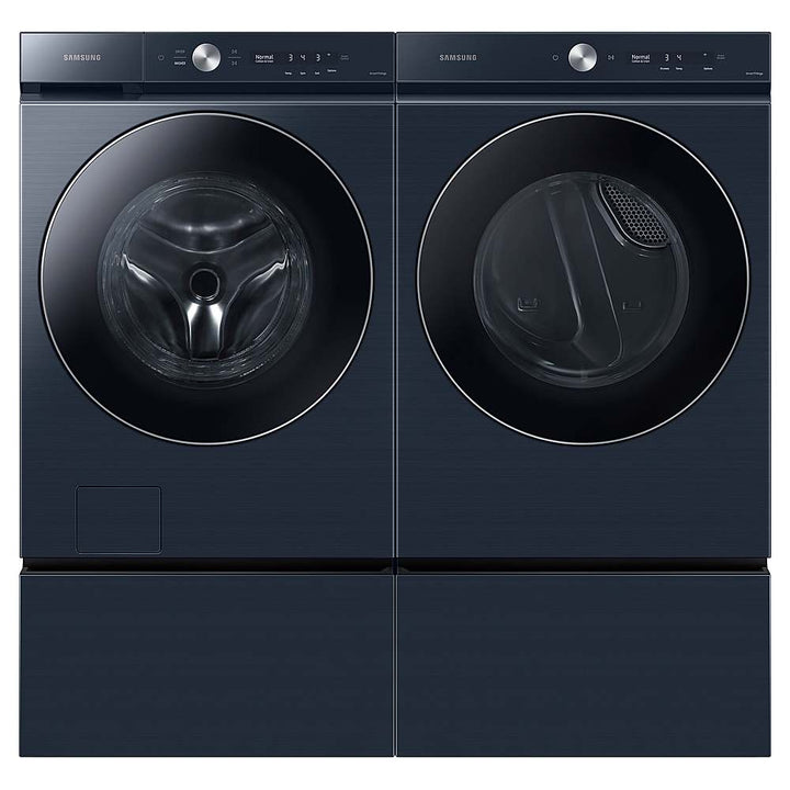 Samsung - BESPOKE 7.6 Cu. Ft. Stackable Smart Gas Dryer with Steam and AI Optimal Dry - Brushed Navy_8