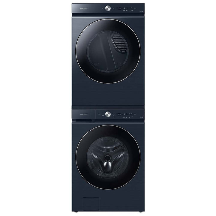 Samsung - BESPOKE 7.6 Cu. Ft. Stackable Smart Gas Dryer with Steam and AI Optimal Dry - Brushed Navy_9