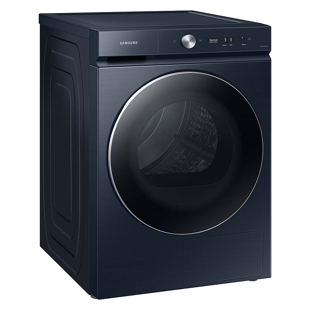 Samsung - BESPOKE 7.8 Cu. Ft. Stackable Smart Electric Dryer with Steam and Ventless Hybrid Heat Pump - Brushed Navy_12