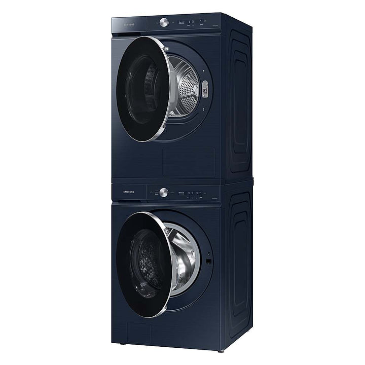 Samsung - BESPOKE 7.8 Cu. Ft. Stackable Smart Electric Dryer with Steam and Ventless Hybrid Heat Pump - Brushed Navy_5