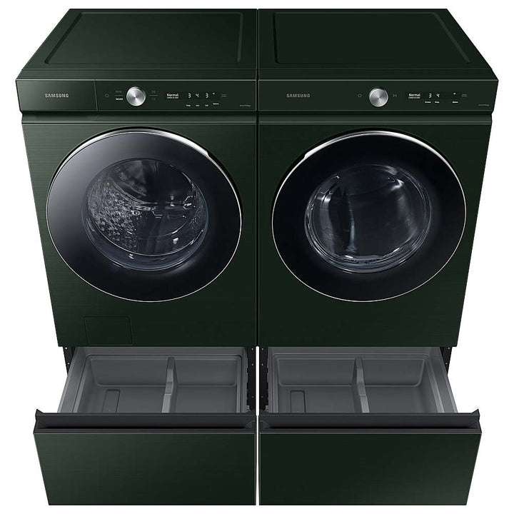 Samsung - BESPOKE 5.3 Cu. Ft. High-Efficiency Stackable Smart Front Load Washer with Steam and AI OptiWash - Forest Green_8