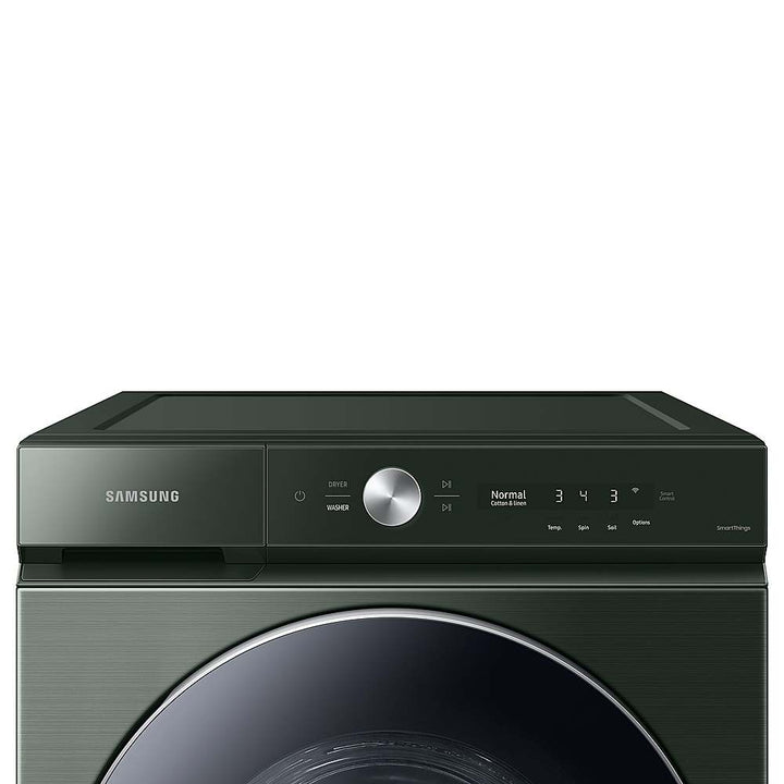 Samsung - BESPOKE 5.3 Cu. Ft. High-Efficiency Stackable Smart Front Load Washer with Steam and AI OptiWash - Forest Green_7