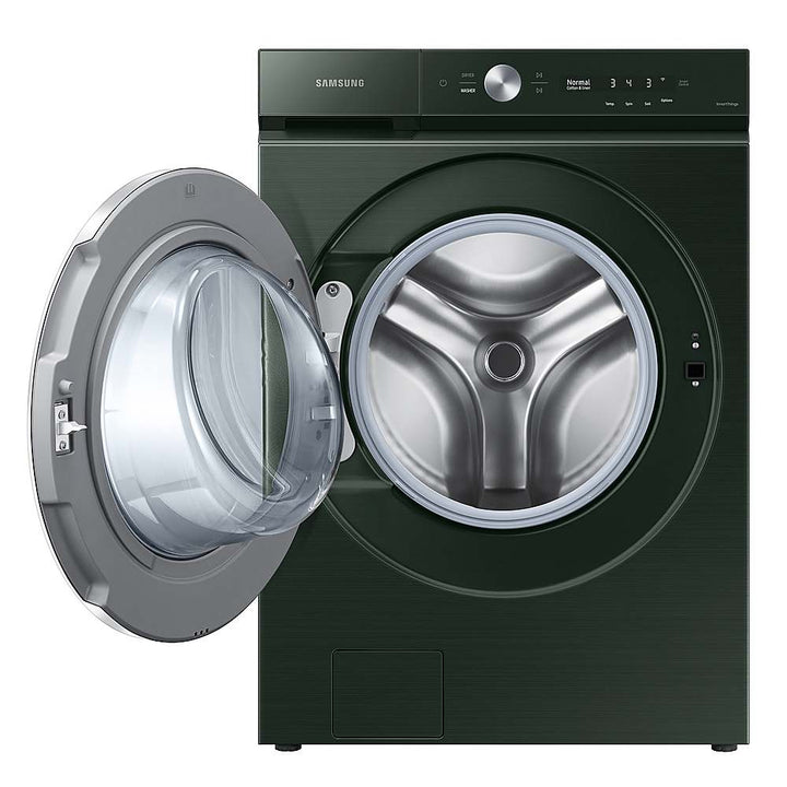 Samsung - BESPOKE 5.3 Cu. Ft. High-Efficiency Stackable Smart Front Load Washer with Steam and AI OptiWash - Forest Green_5