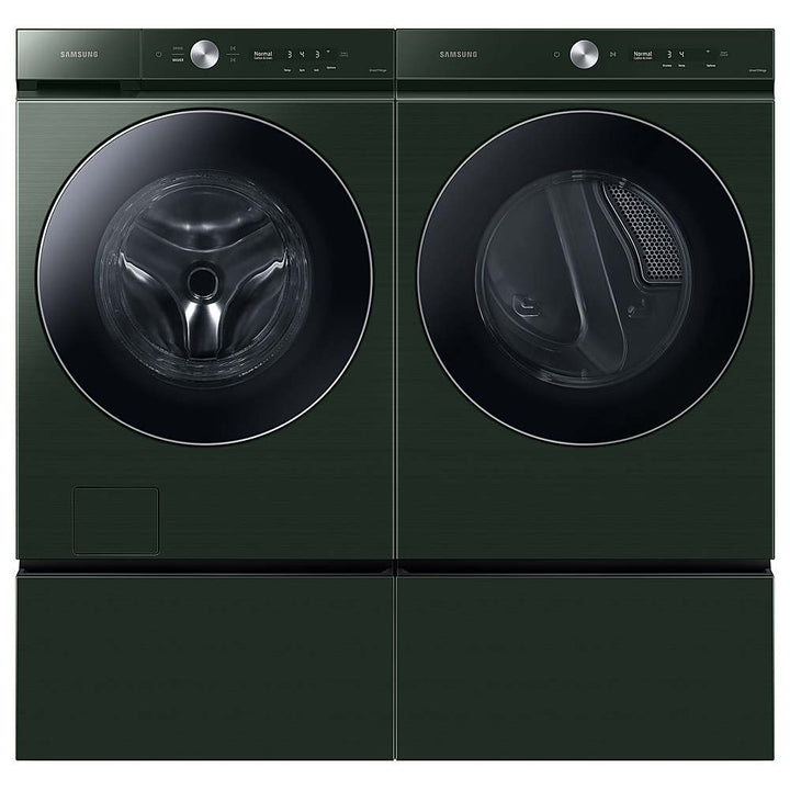Samsung - BESPOKE 5.3 Cu. Ft. High-Efficiency Stackable Smart Front Load Washer with Steam and AI OptiWash - Forest Green_2