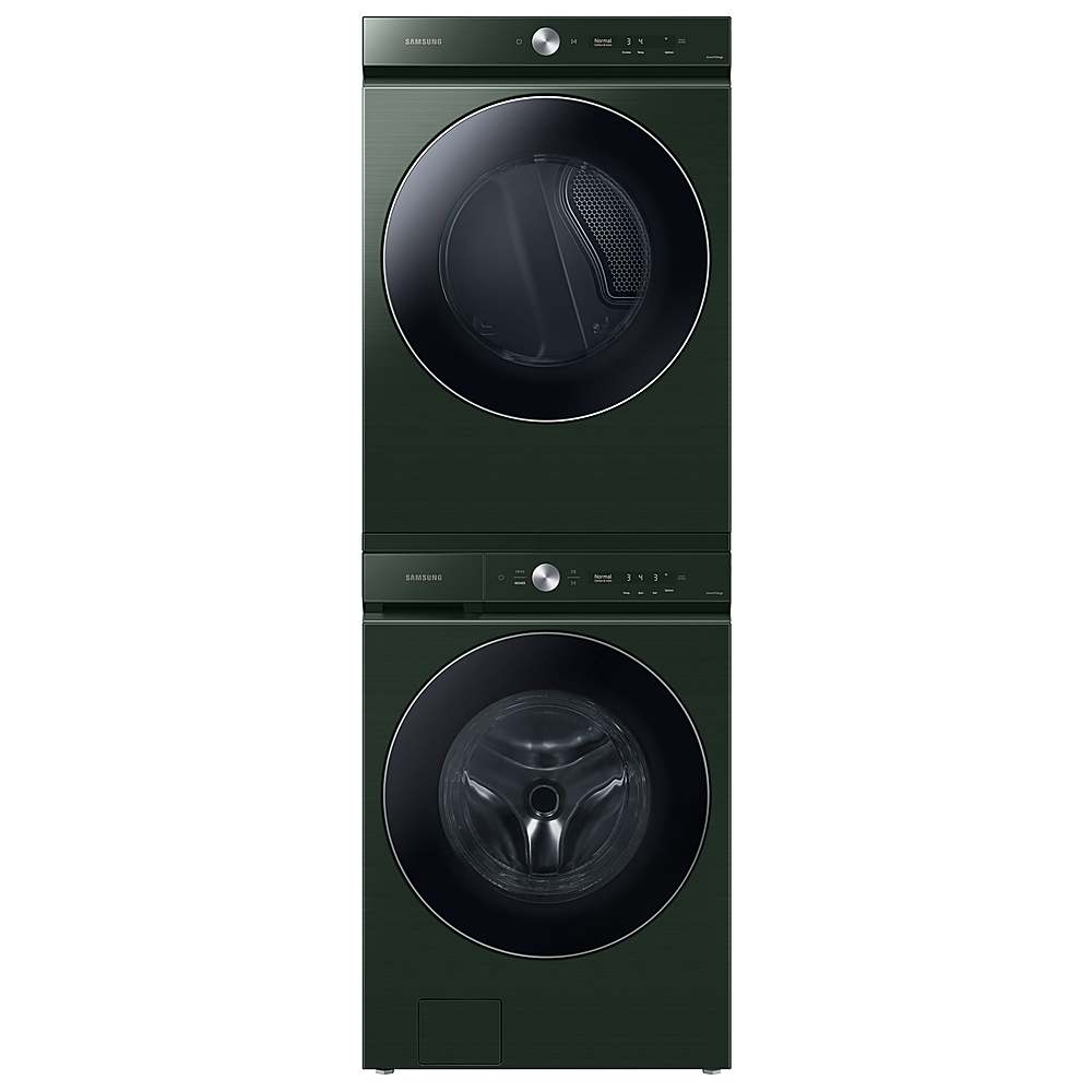Samsung - BESPOKE 5.3 Cu. Ft. High-Efficiency Stackable Smart Front Load Washer with Steam and AI OptiWash - Forest Green_3