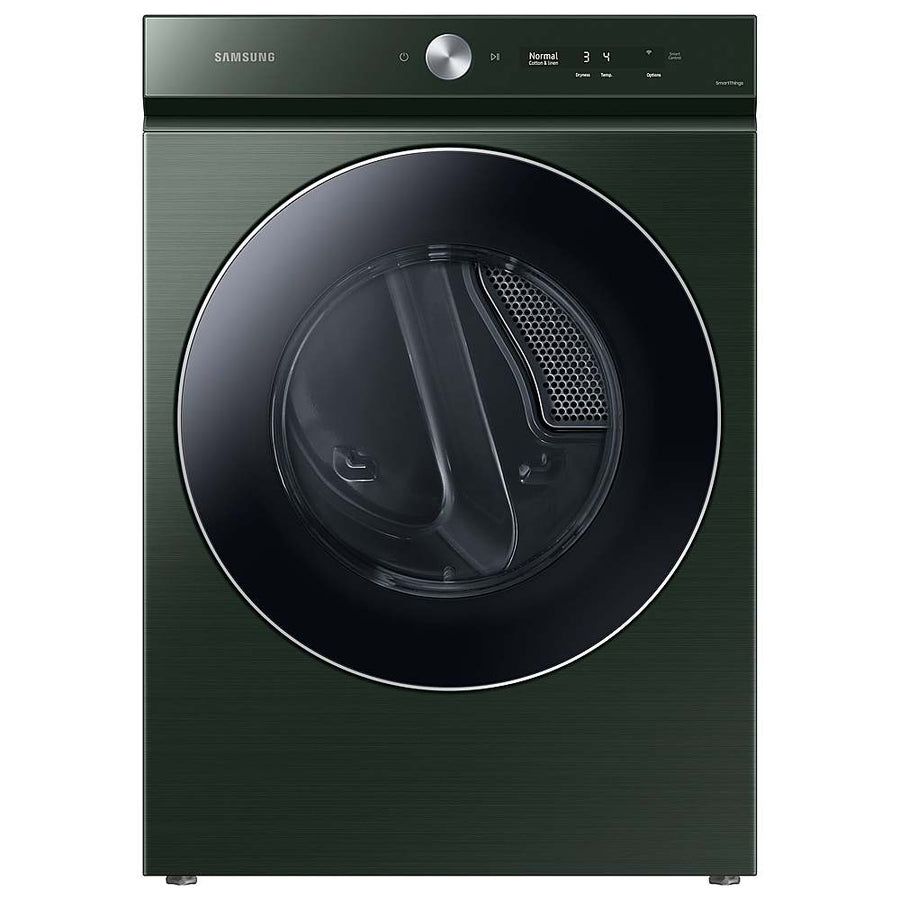 Samsung - BESPOKE 7.6 Cu. Ft. Stackable Smart Electric Dryer with Steam and AI Optimal Dry - Forest Green_0