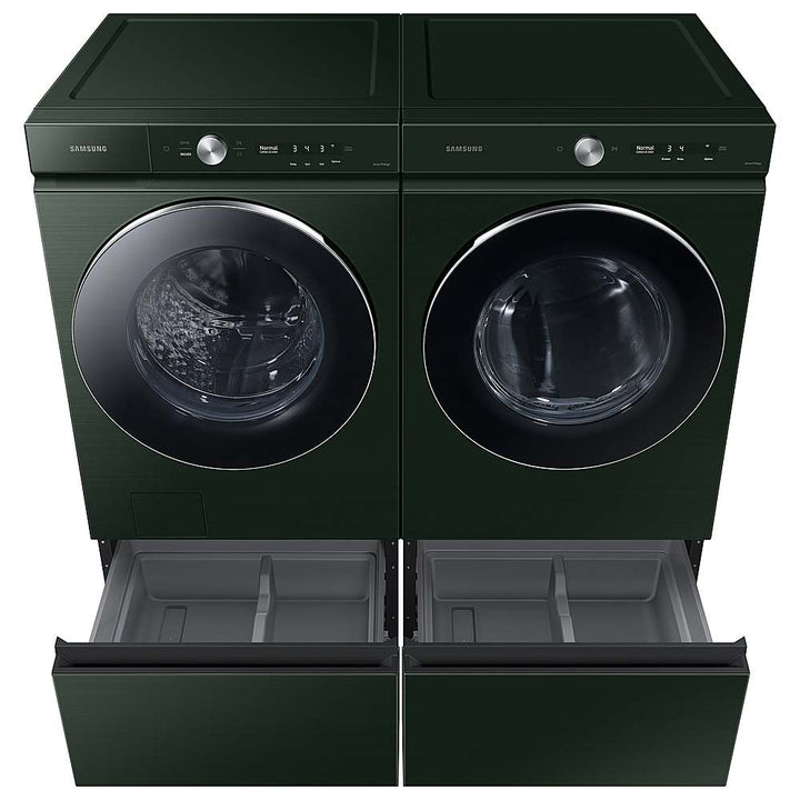 Samsung - BESPOKE 7.6 Cu. Ft. Stackable Smart Electric Dryer with Steam and AI Optimal Dry - Forest Green_8