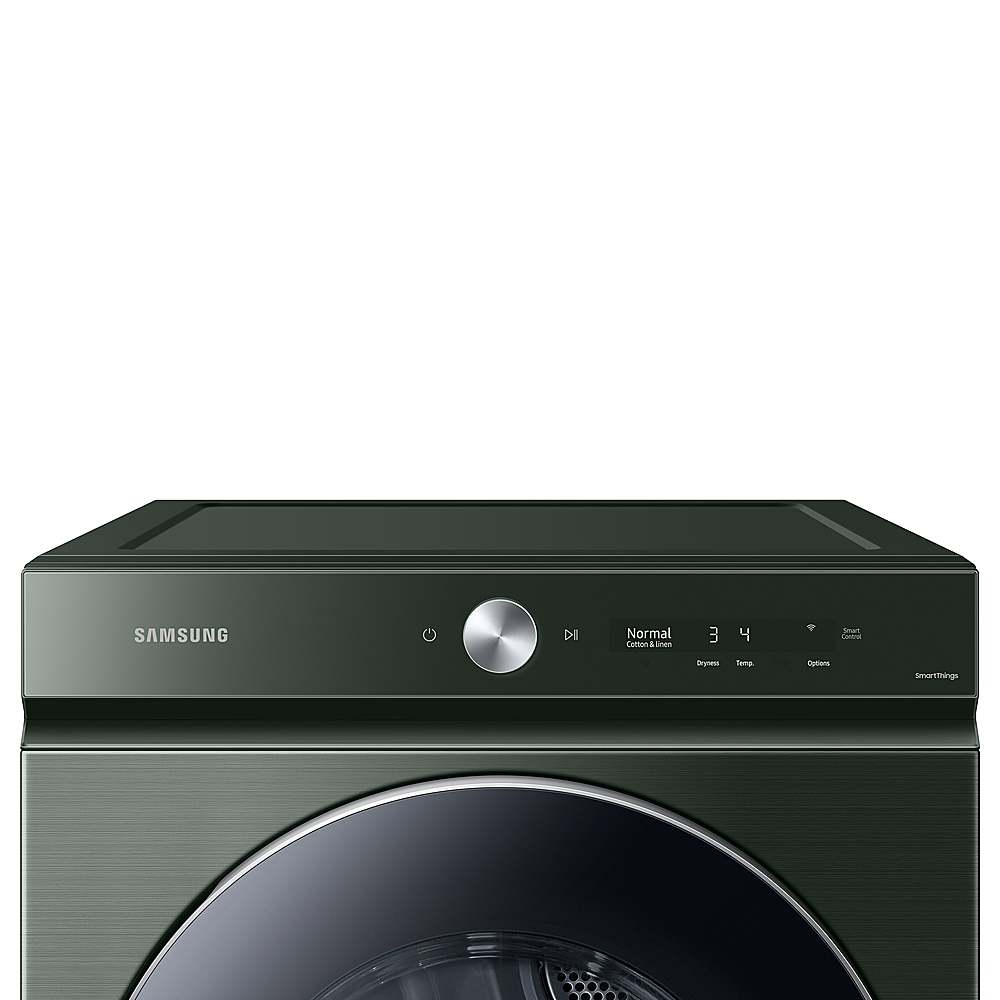 Samsung - BESPOKE 7.6 Cu. Ft. Stackable Smart Electric Dryer with Steam and AI Optimal Dry - Forest Green_7