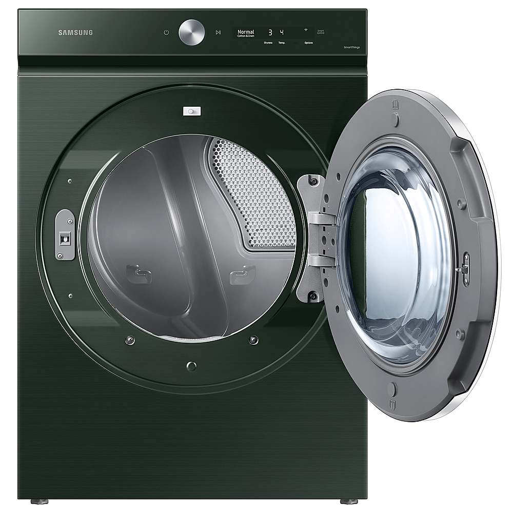 Samsung - BESPOKE 7.6 Cu. Ft. Stackable Smart Electric Dryer with Steam and AI Optimal Dry - Forest Green_6