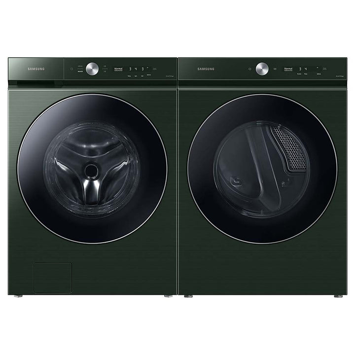 Samsung - BESPOKE 7.6 Cu. Ft. Stackable Smart Electric Dryer with Steam and AI Optimal Dry - Forest Green_4