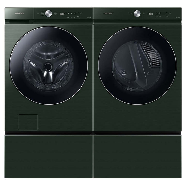 Samsung - BESPOKE 7.6 Cu. Ft. Stackable Smart Electric Dryer with Steam and AI Optimal Dry - Forest Green_3