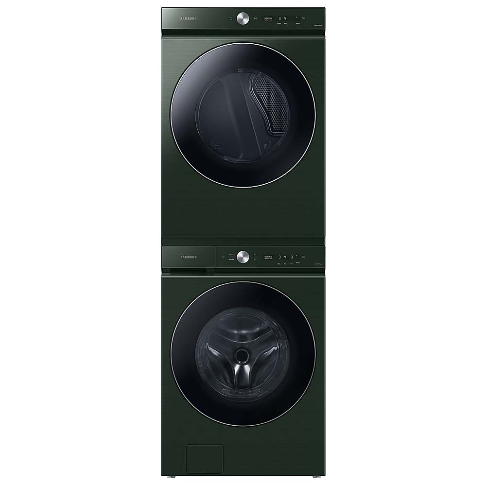 Samsung - BESPOKE 7.6 Cu. Ft. Stackable Smart Electric Dryer with Steam and AI Optimal Dry - Forest Green_2