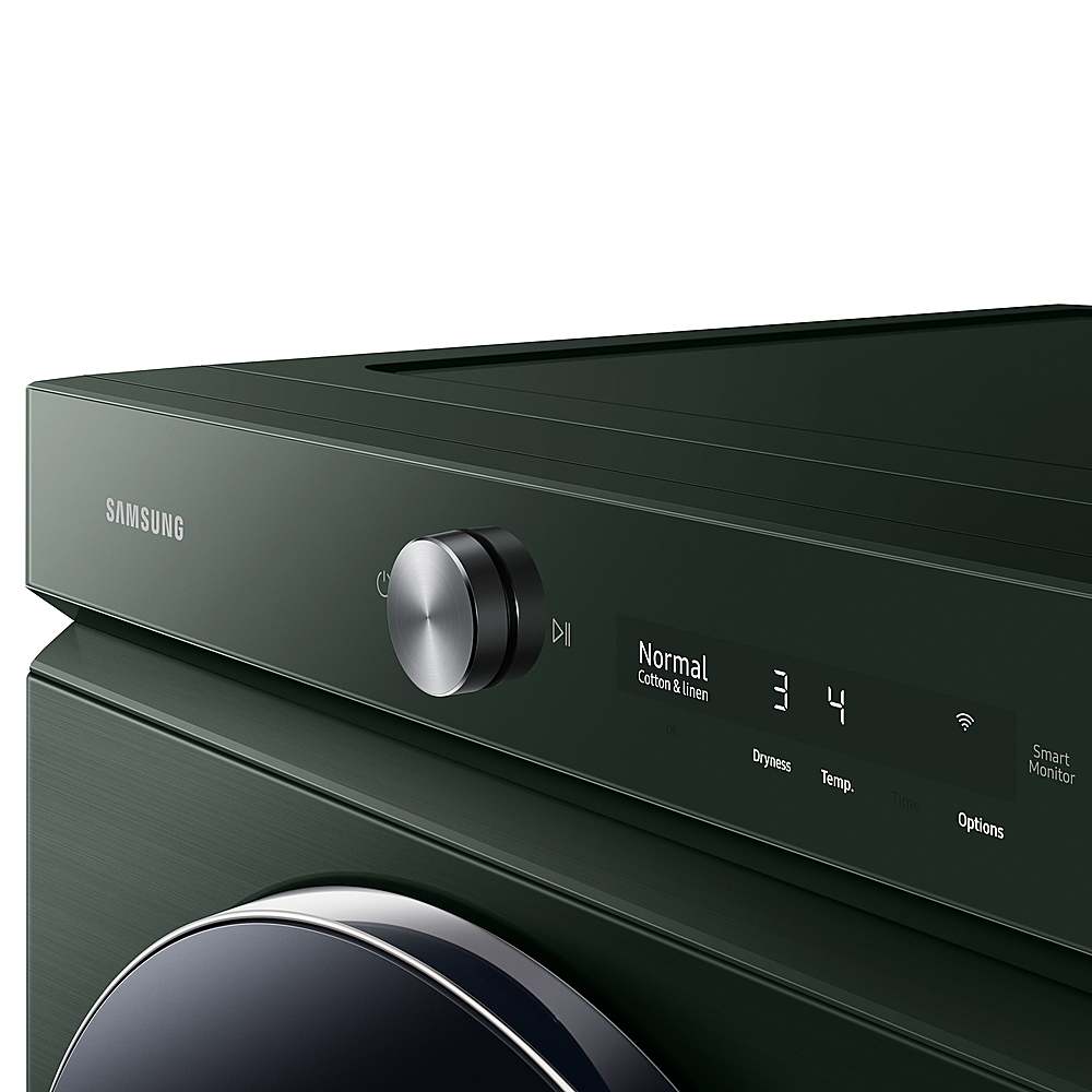 Samsung - BESPOKE 7.6 Cu. Ft. Stackable Smart Gas Dryer with Steam and AI Optimal Dry - Forest Green_15