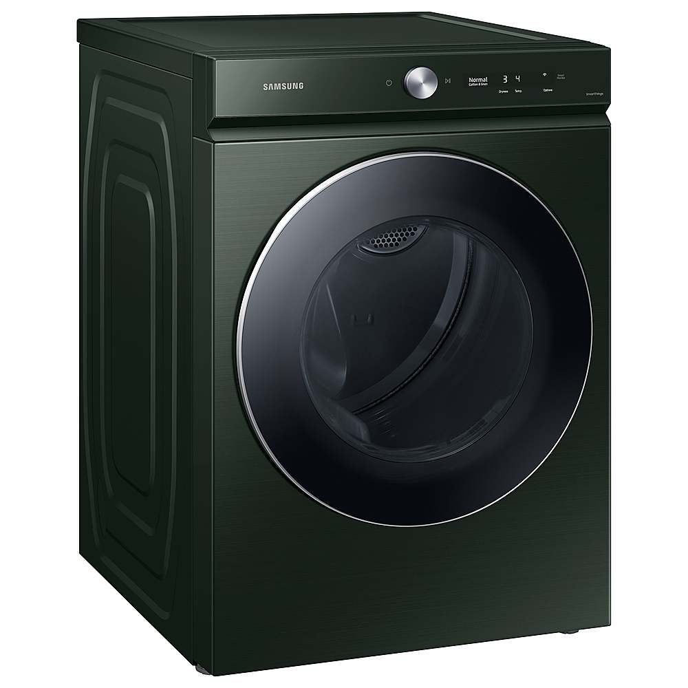 Samsung - BESPOKE 7.6 Cu. Ft. Stackable Smart Gas Dryer with Steam and AI Optimal Dry - Forest Green_9