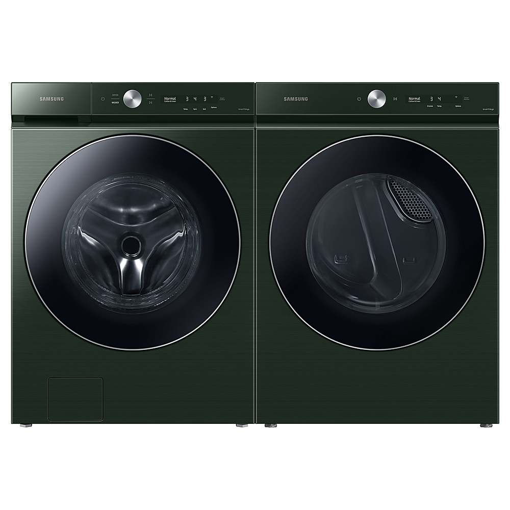 Samsung - BESPOKE 7.6 Cu. Ft. Stackable Smart Gas Dryer with Steam and AI Optimal Dry - Forest Green_6