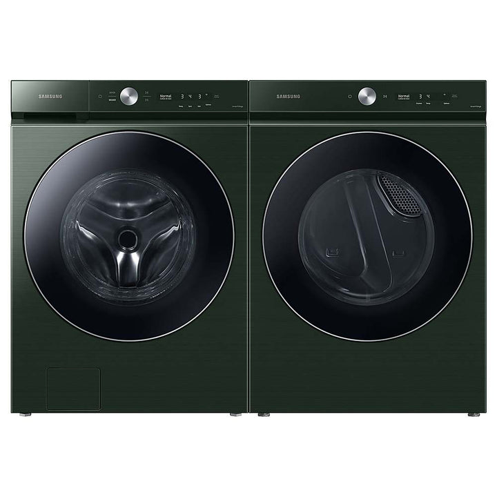 Samsung - BESPOKE 7.6 Cu. Ft. Stackable Smart Gas Dryer with Steam and AI Optimal Dry - Forest Green_6