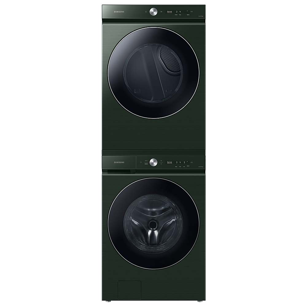 Samsung - BESPOKE 7.6 Cu. Ft. Stackable Smart Gas Dryer with Steam and AI Optimal Dry - Forest Green_4