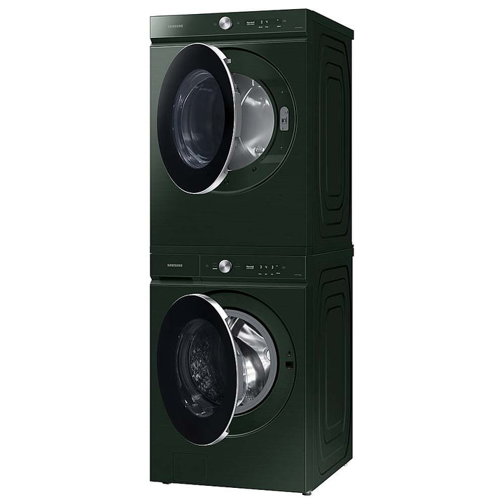 Samsung - BESPOKE 7.6 Cu. Ft. Stackable Smart Gas Dryer with Steam and AI Optimal Dry - Forest Green_3