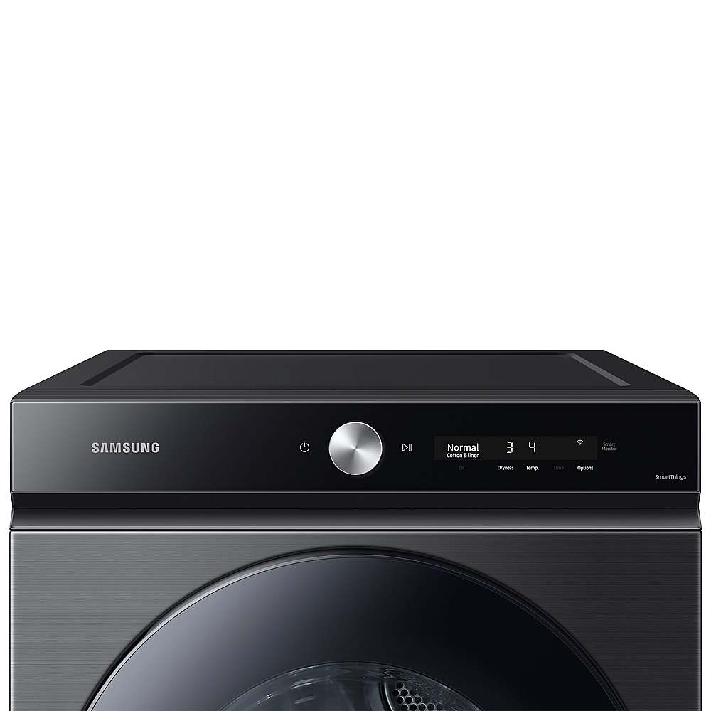 Samsung - BESPOKE 7.6 Cu. Ft. Stackable Smart Gas Dryer with Steam and Super Speed Dry - Brushed Black_13