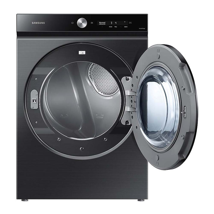 Samsung - BESPOKE 7.6 Cu. Ft. Stackable Smart Gas Dryer with Steam and Super Speed Dry - Brushed Black_12