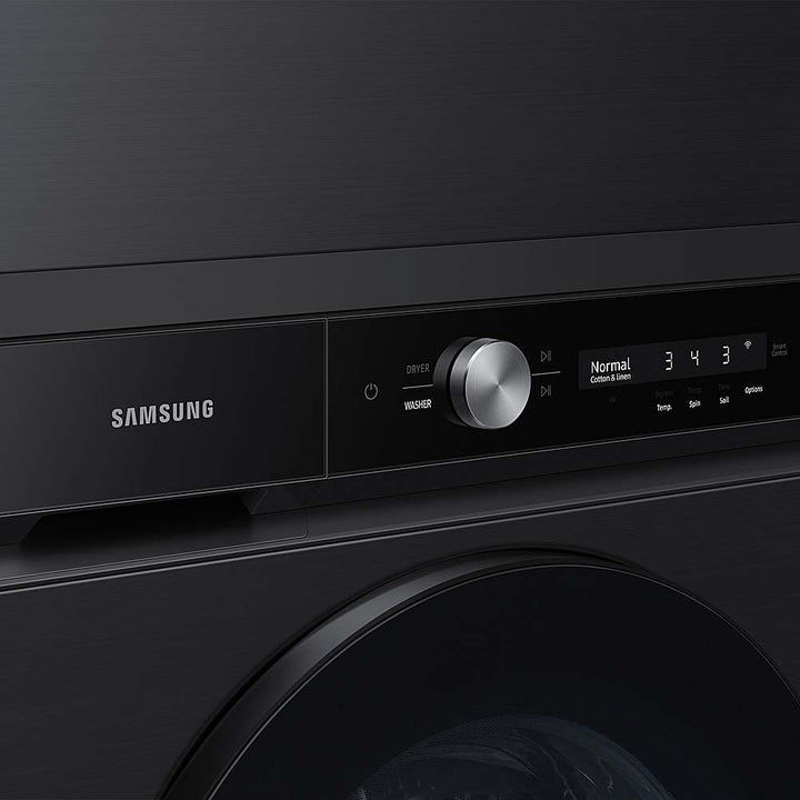 Samsung - BESPOKE 7.6 Cu. Ft. Stackable Smart Gas Dryer with Steam and Super Speed Dry - Brushed Black_6