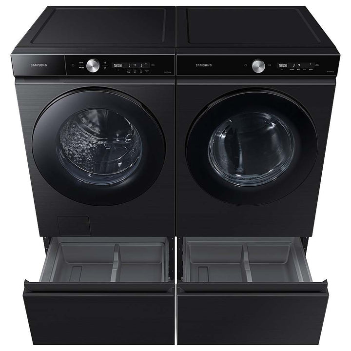 Samsung - BESPOKE 7.6 Cu. Ft. Stackable Smart Gas Dryer with Steam and Super Speed Dry - Brushed Black_3