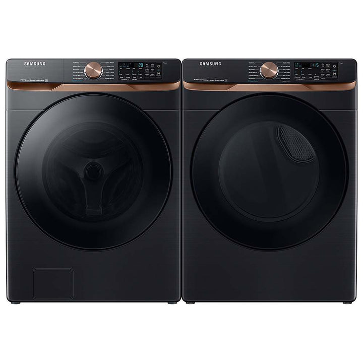 Samsung - 7.5 Cu. Ft. Stackable Smart Gas Dryer with Steam and Sensor Dry - Brushed Black_6