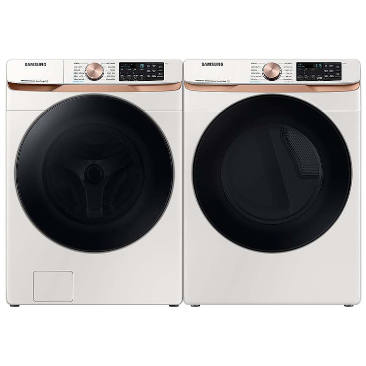 Samsung - 7.5 Cu. Ft. Stackable Smart Electric Dryer with Steam and Sensor Dry - Ivory_6