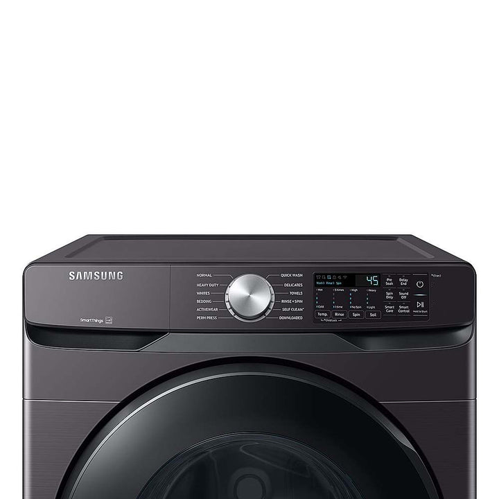 Samsung - 5.1 Cu. Ft. High-Efficiency Stackable Smart Front Load Washer with Vibration Reduction Technology+ - Brushed Black_10