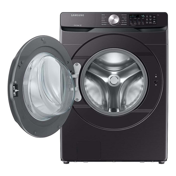 Samsung - 5.1 Cu. Ft. High-Efficiency Stackable Smart Front Load Washer with Vibration Reduction Technology+ - Brushed Black_9
