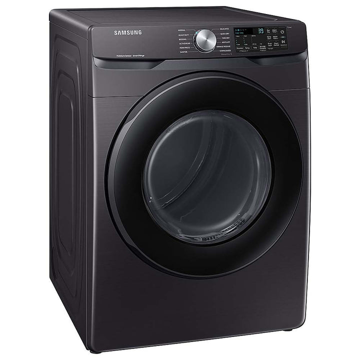 Samsung - 7.5 Cu. Ft. Stackable Smart Electric Dryer with Sensor Dry - Brushed Black_10