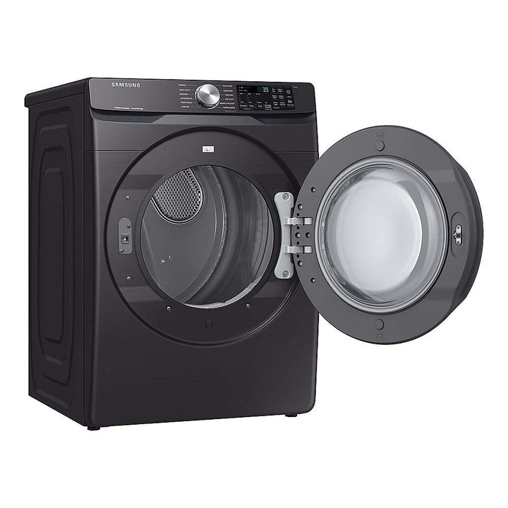 Samsung - 7.5 Cu. Ft. Stackable Smart Electric Dryer with Sensor Dry - Brushed Black_6