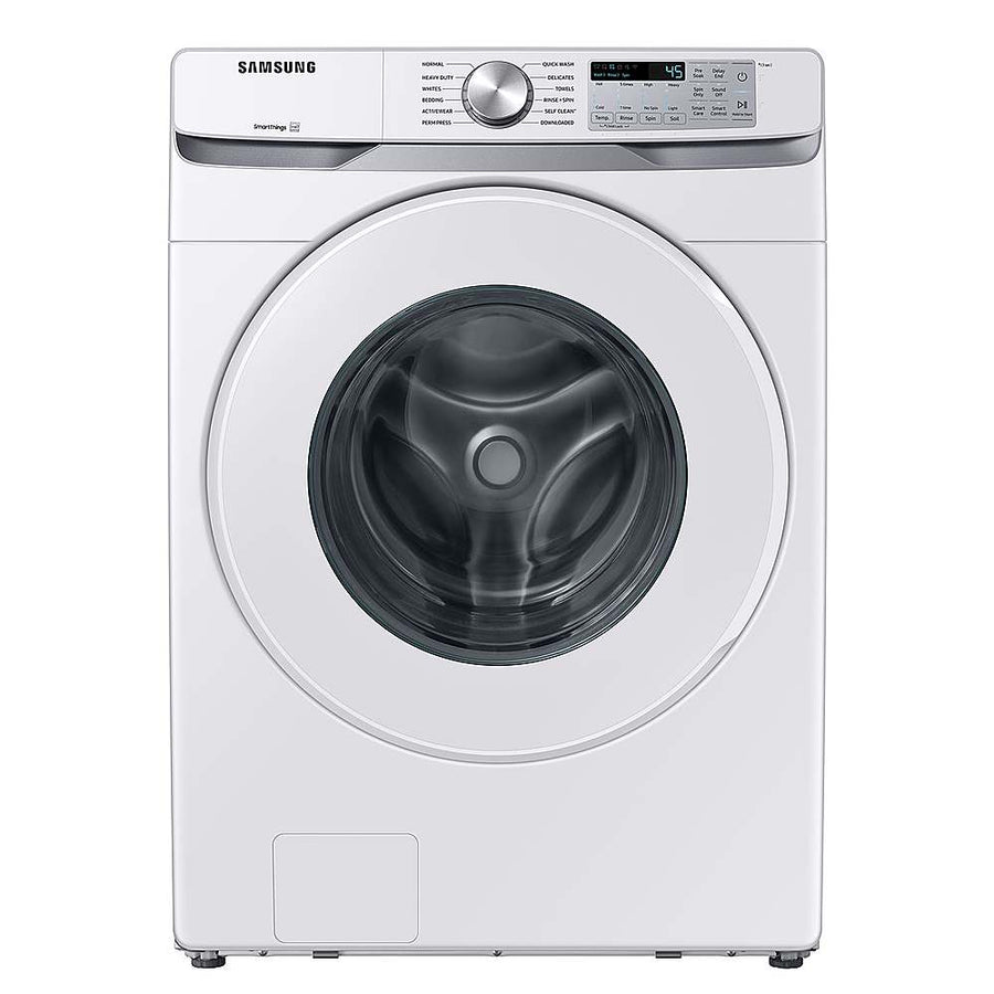 Samsung - 5.1 Cu. Ft. High-Efficiency Stackable Smart Front Load Washer with Vibration Reduction Technology+ - White_0