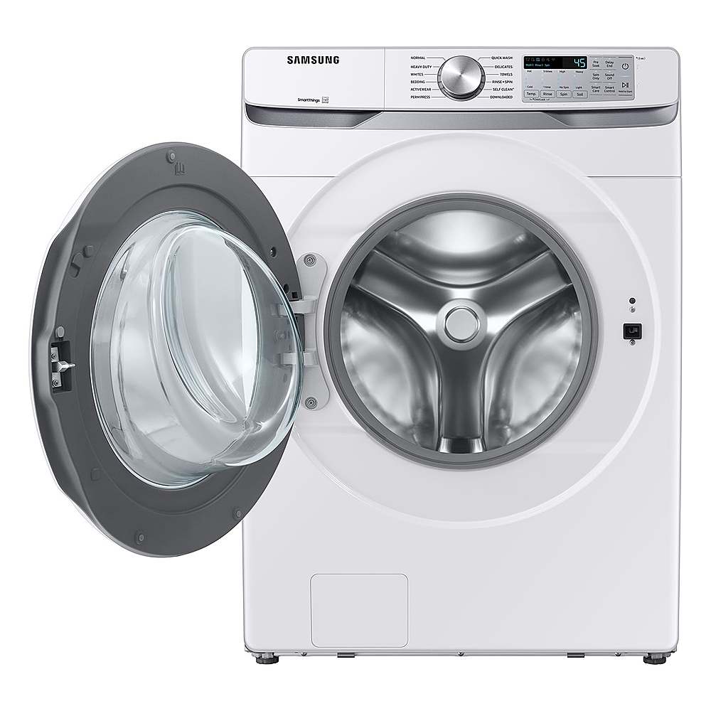 Samsung - 5.1 Cu. Ft. High-Efficiency Stackable Smart Front Load Washer with Vibration Reduction Technology+ - White_9