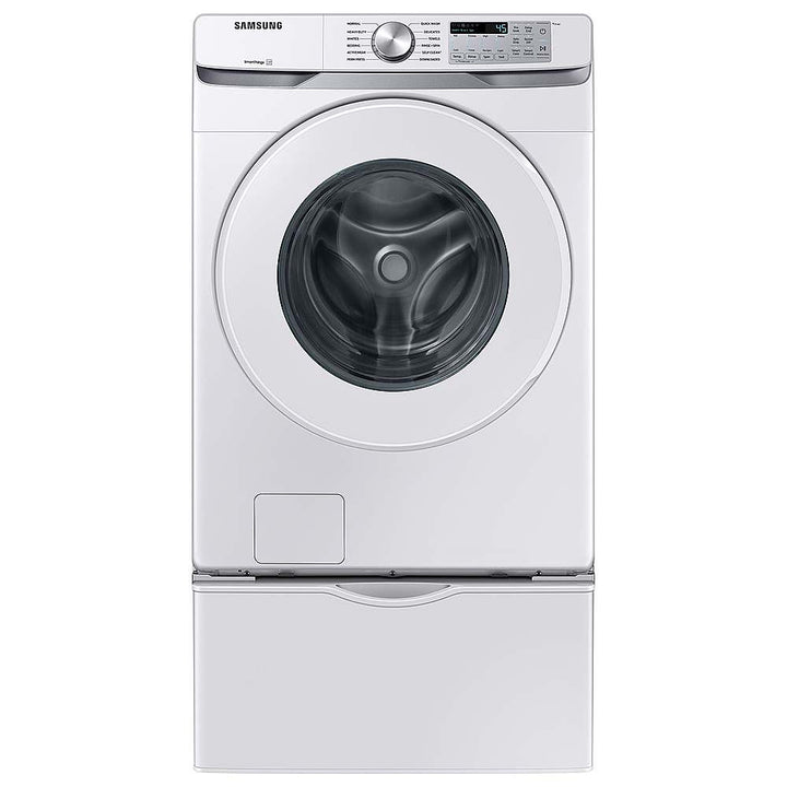 Samsung - 5.1 Cu. Ft. High-Efficiency Stackable Smart Front Load Washer with Vibration Reduction Technology+ - White_4