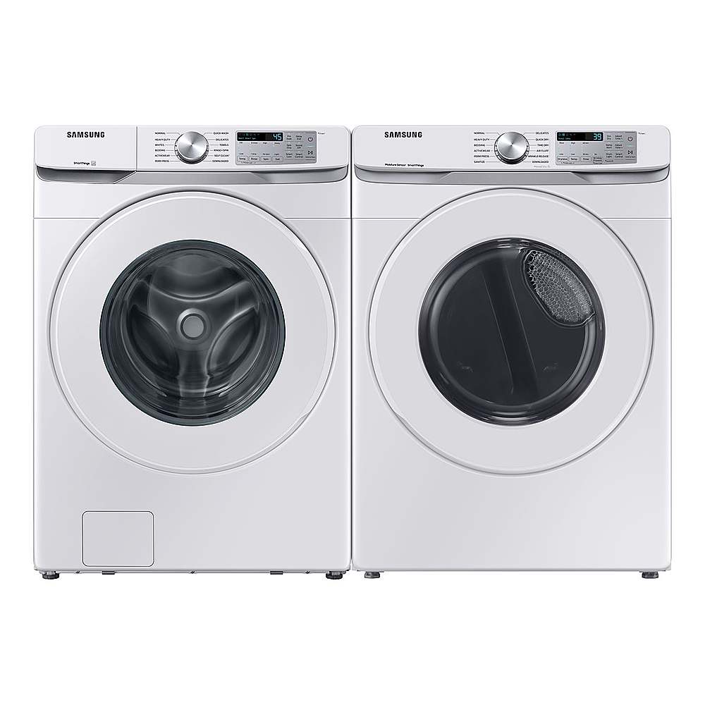 Samsung - 7.5 Cu. Ft. Stackable Smart Electric Dryer with Sensor Dry - White_8