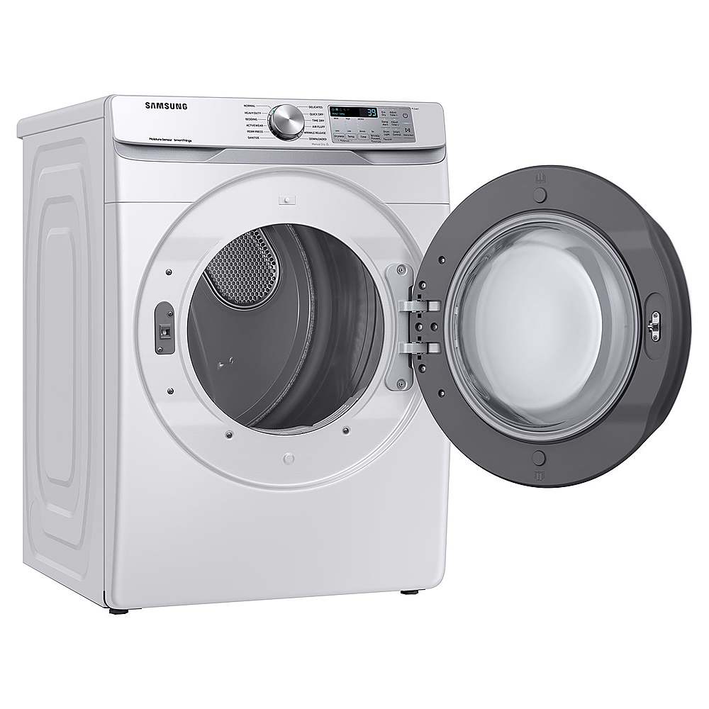 Samsung - 7.5 Cu. Ft. Stackable Smart Electric Dryer with Sensor Dry - White_5