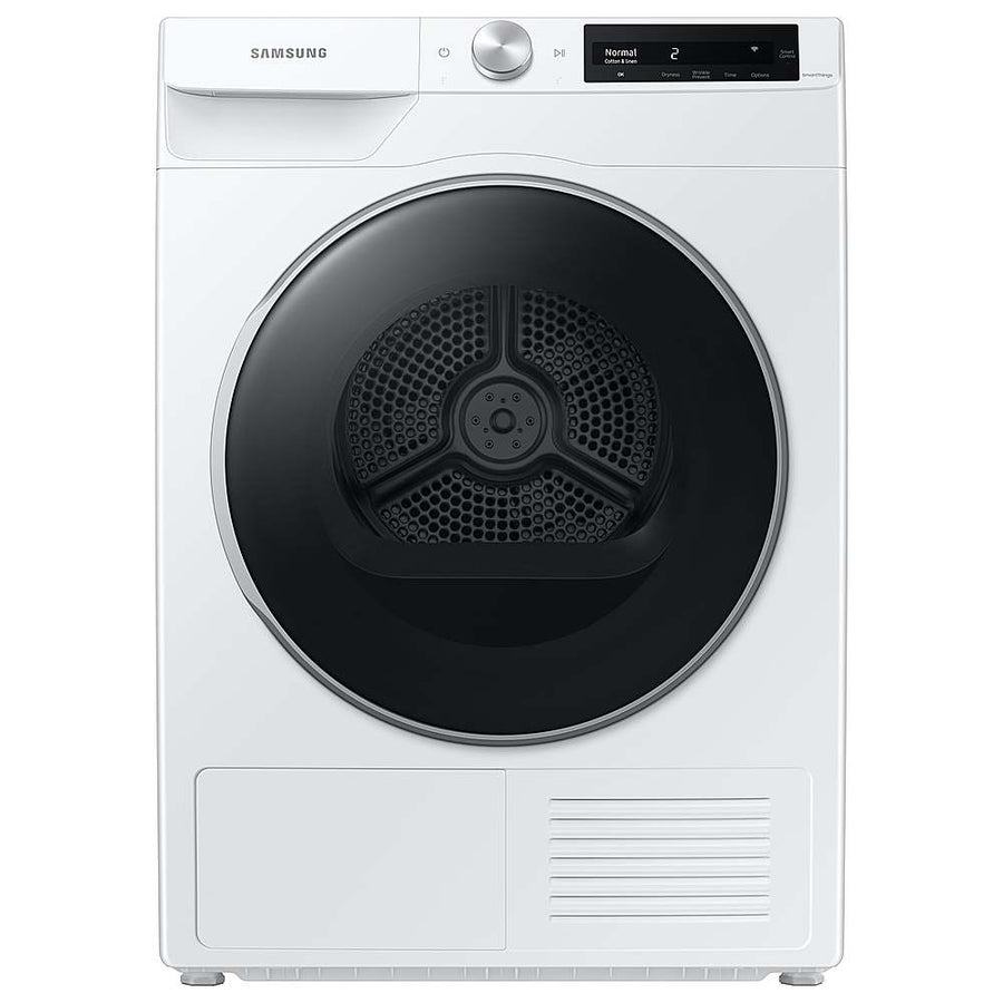 Samsung - 4.0 Cu. Ft. Stackable Smart Electric Dryer with Ventless Heat Pump - White_0