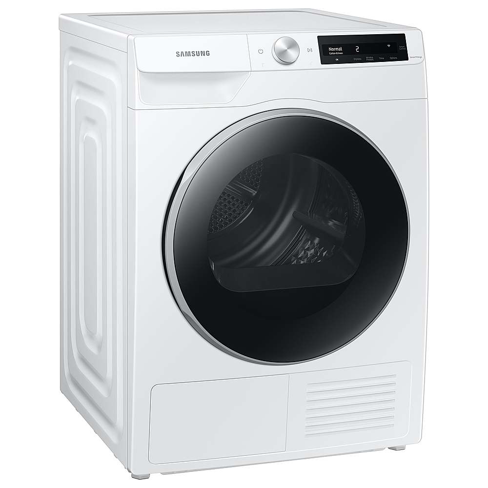 Samsung - 4.0 Cu. Ft. Stackable Smart Electric Dryer with Ventless Heat Pump - White_8