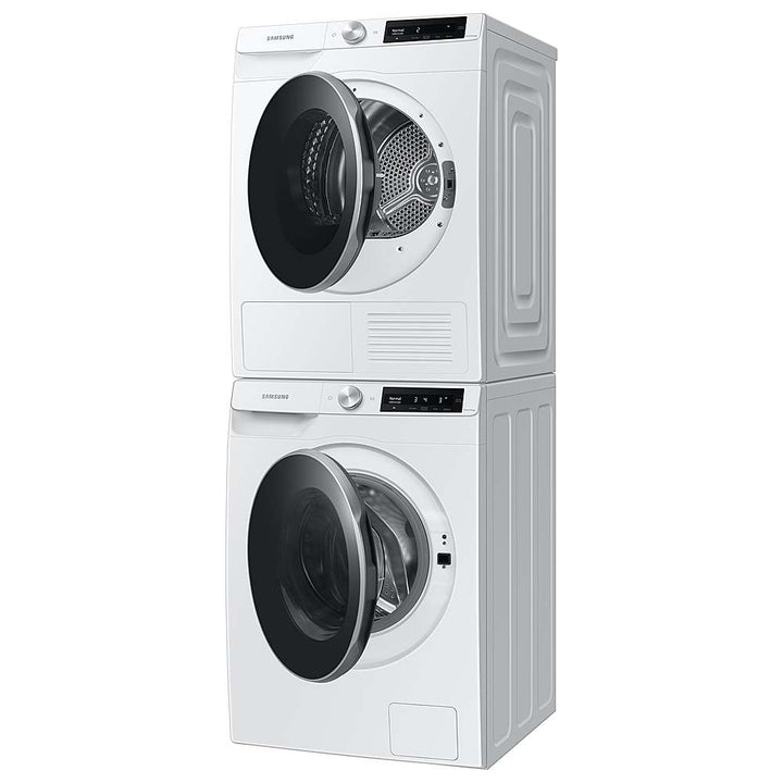 Samsung - 4.0 Cu. Ft. Stackable Smart Electric Dryer with Ventless Heat Pump - White_4