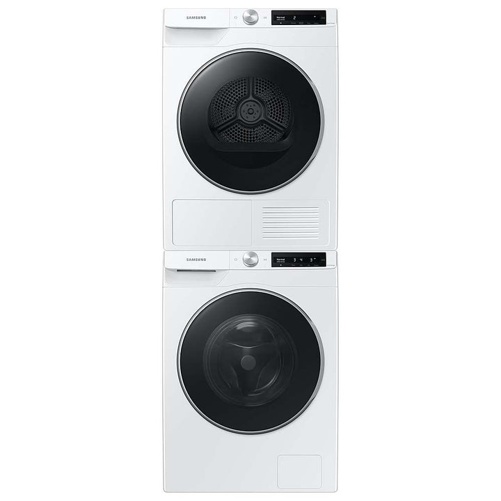 Samsung - 4.0 Cu. Ft. Stackable Smart Electric Dryer with Ventless Heat Pump - White_3