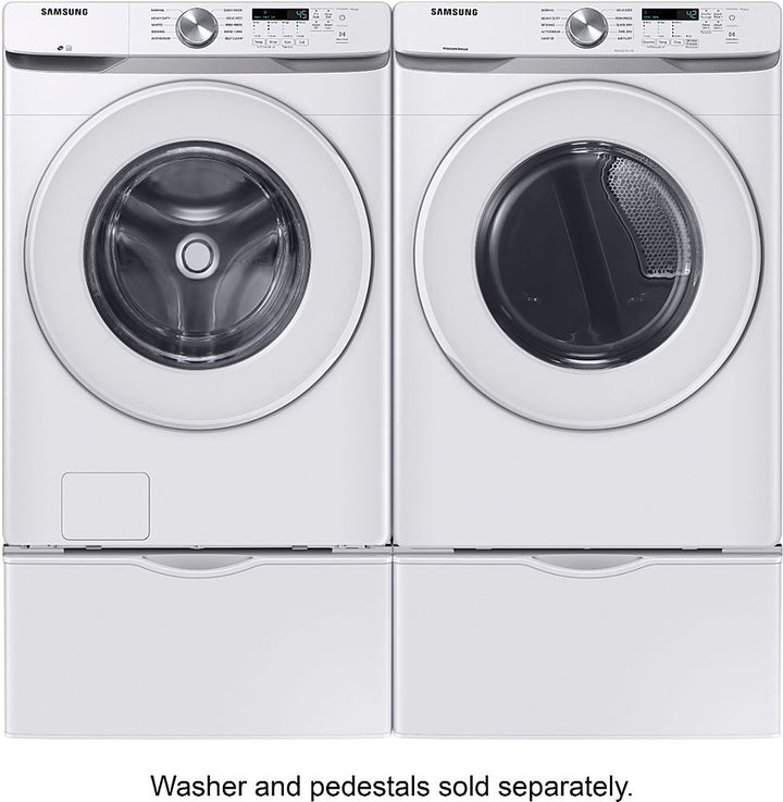 Samsung - 7.5 Cu. Ft. Stackable Electric Dryer with Long Vent Drying - White_10
