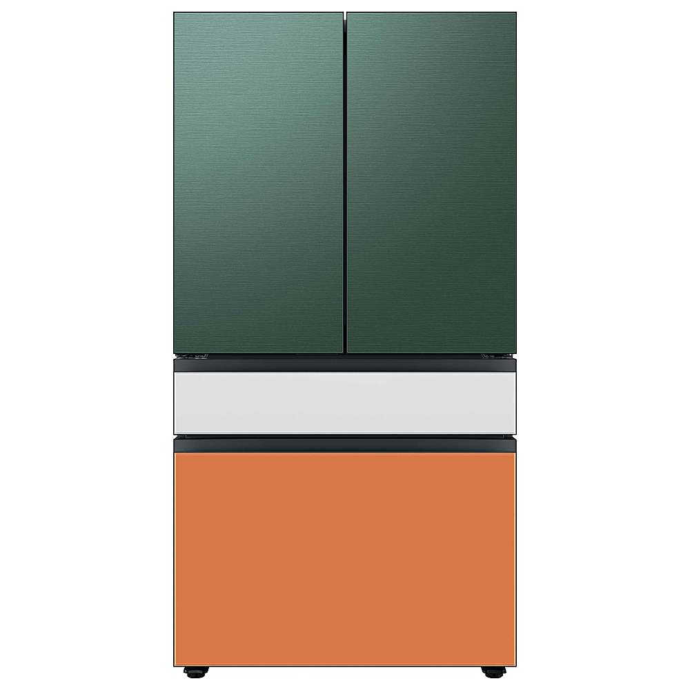 Samsung - BESPOKE 23 cu. ft. 4-Door French Door Counter Depth Smart Refrigerator with Beverage Center - Custom Panel Ready_1