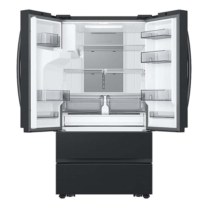 Samsung - 30 cu. ft. 4-Door French Door Smart Refrigerator with Four Types of Ice - Fingerprint Resistant Matte Black Steel_6