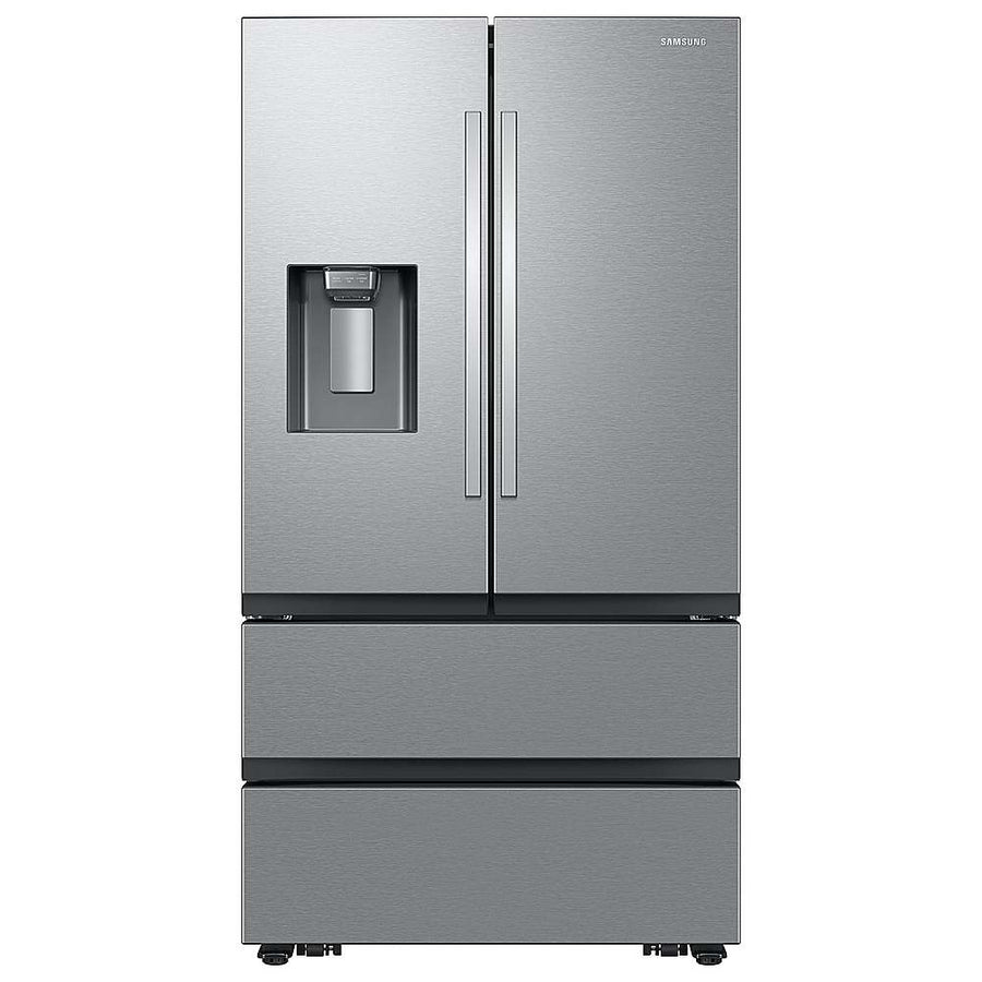 Samsung - 25 cu. ft. French Door Counter Depth Smart Refrigerator with Four Types of Ice - Stainless Steel_0